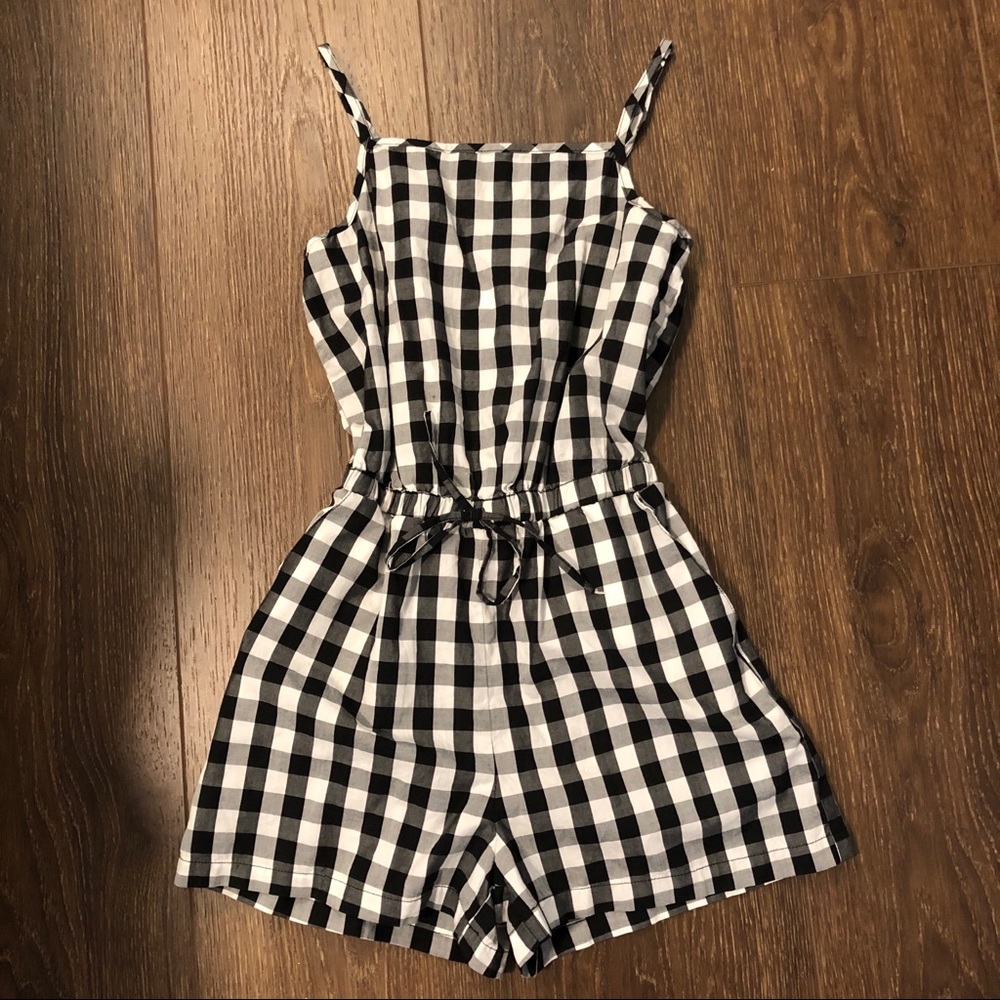 Gingham Plaid Romper